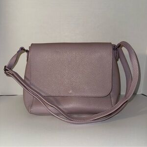NWOT BORSE IN PELLE Elegant Lavender adjustable Crossbody Bag